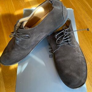 Marsell Strasacco suede Men's Derby Shoes dark brown  Size 45-1/2